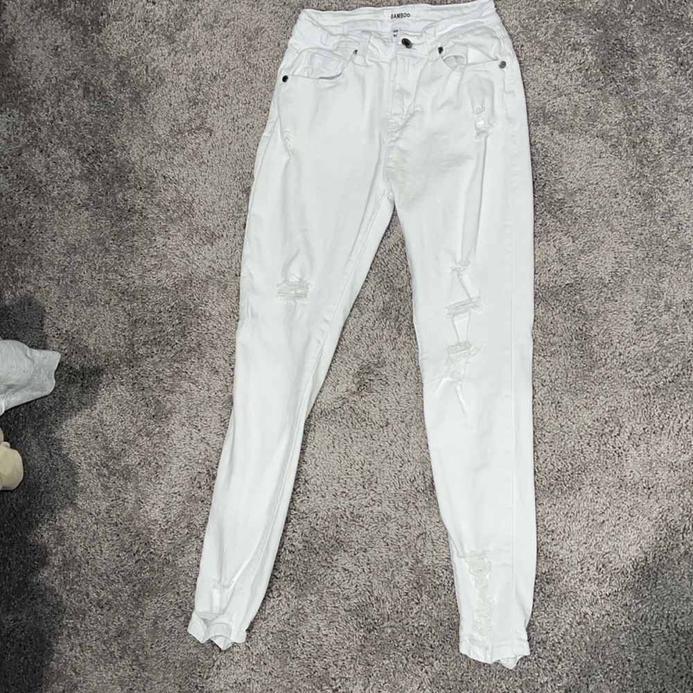 White jeans